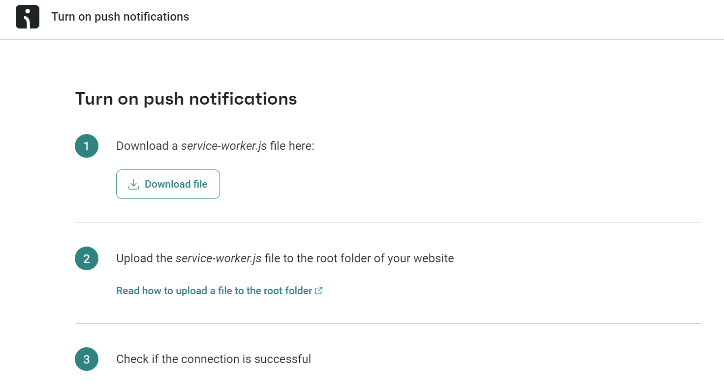 Downloading service-worker file