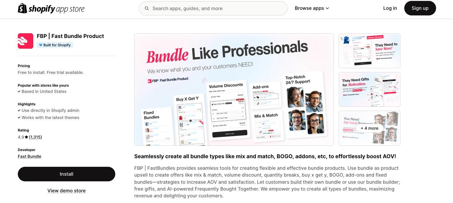 FBP | Fast Bundle Product