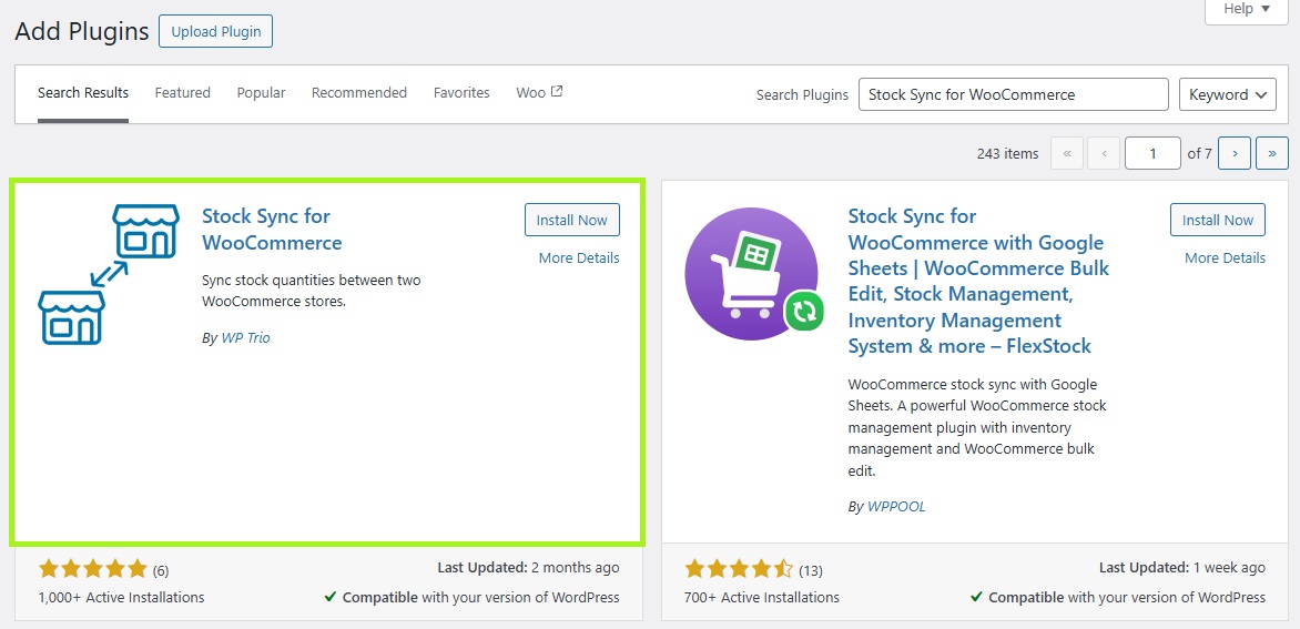 Installing multistore plugin