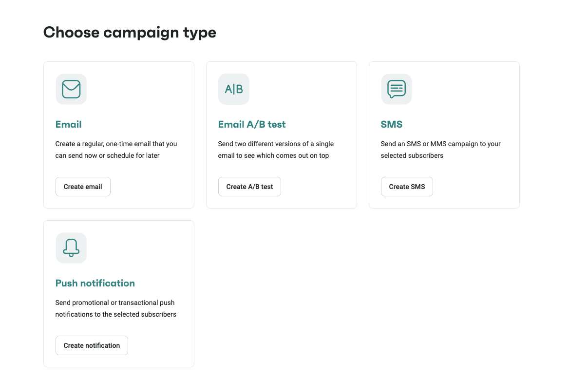 Sending SMS campaigns