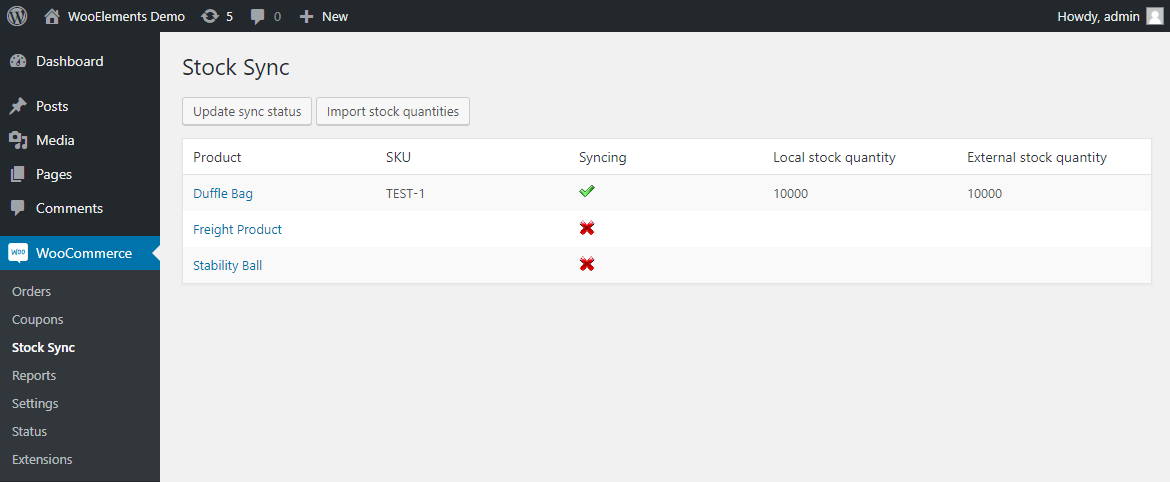 Stock Sync for WooCommerce