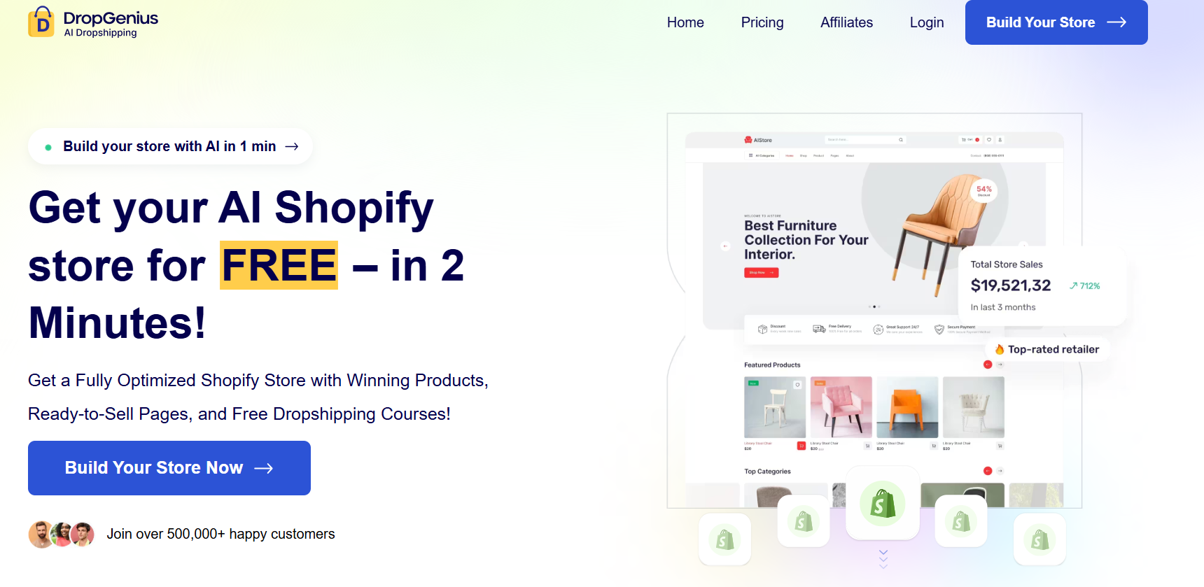 DropGenius page