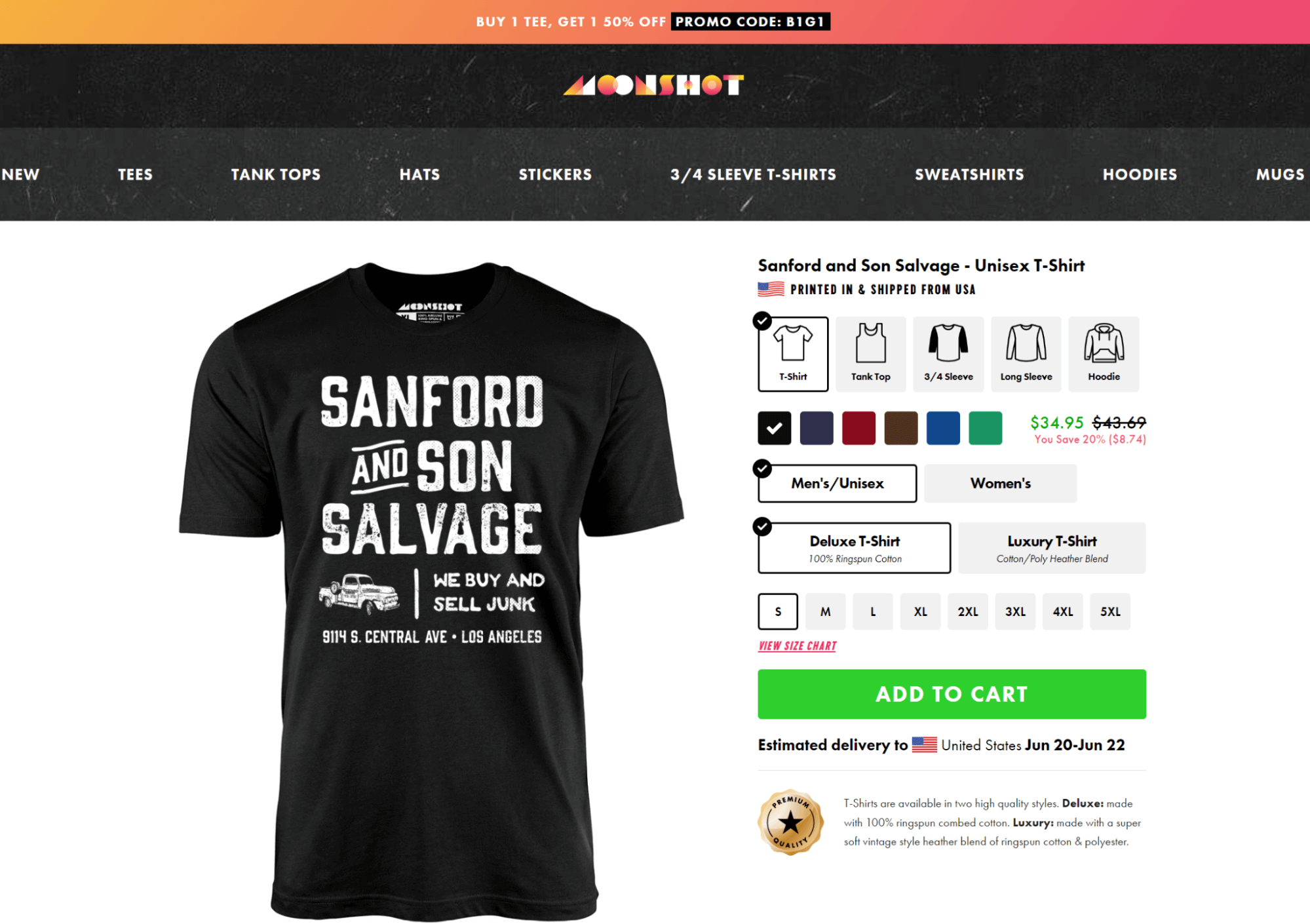 m00nshot product page