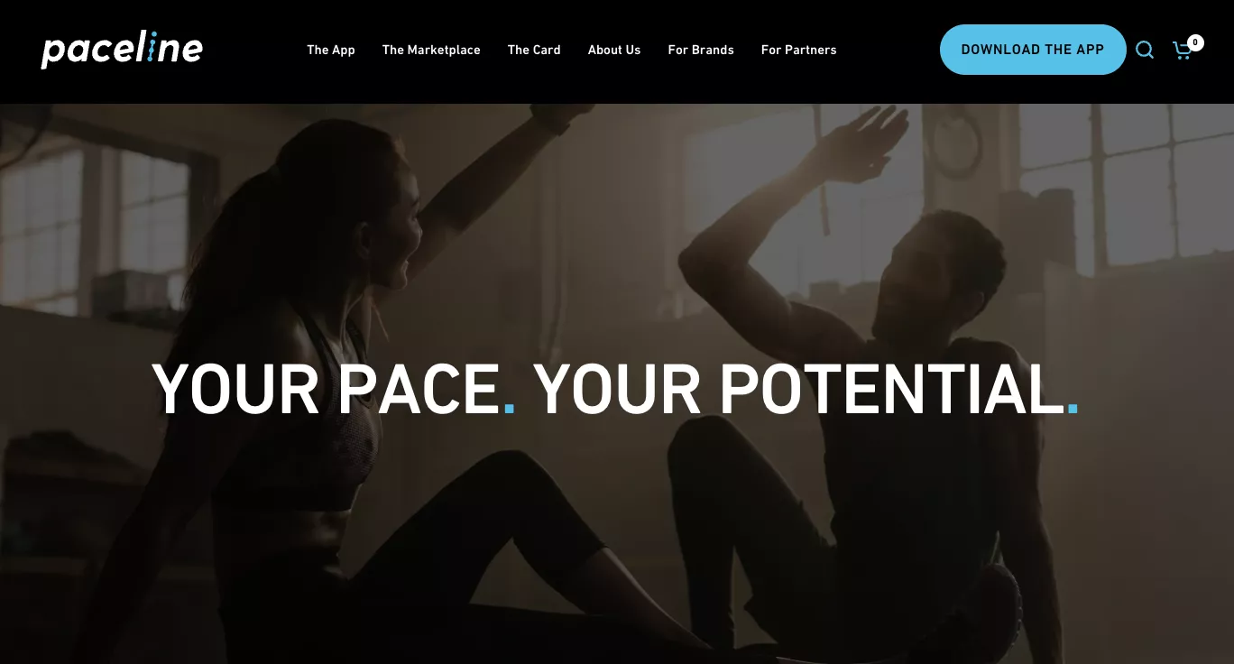 Paceline homepage