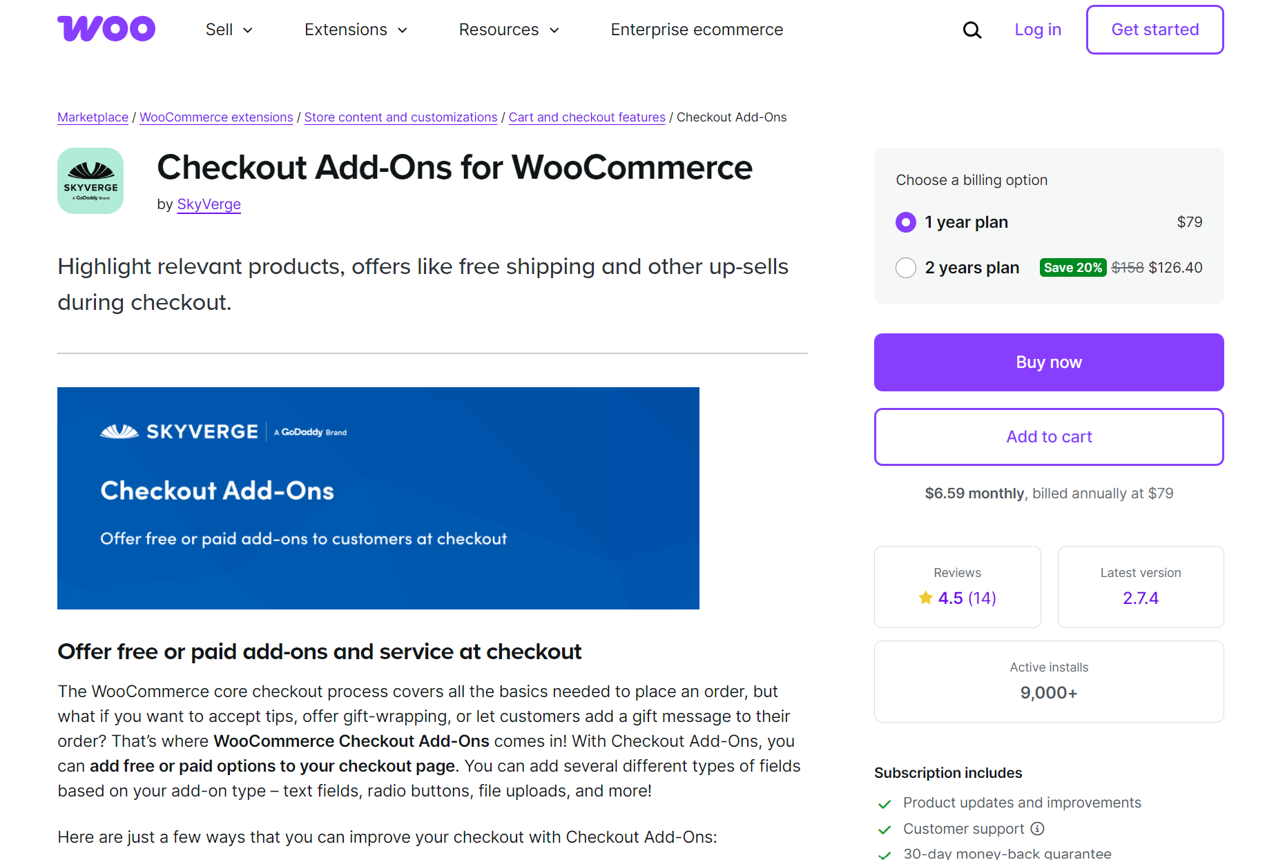 Checkout Add-Ons for WooCommerce