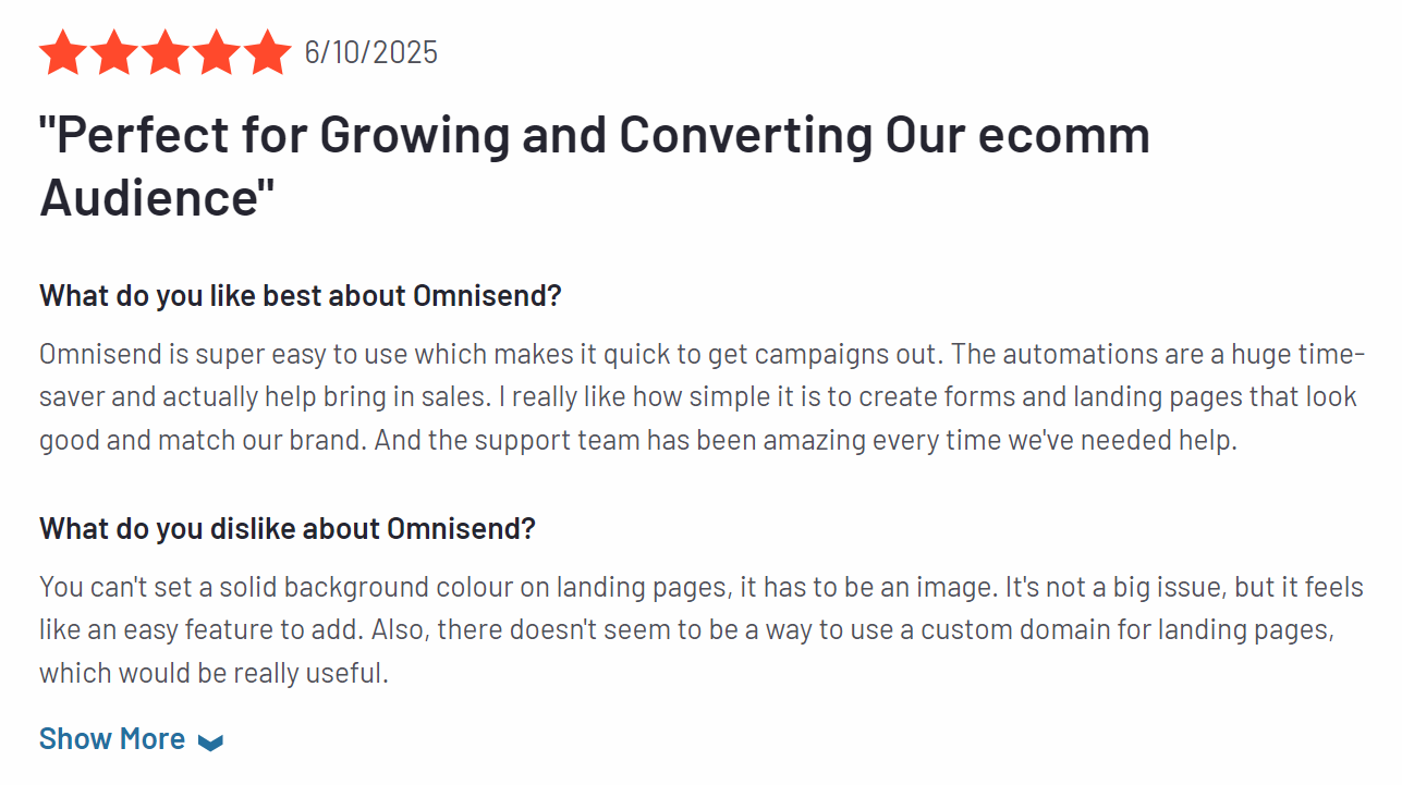 Omnisend review