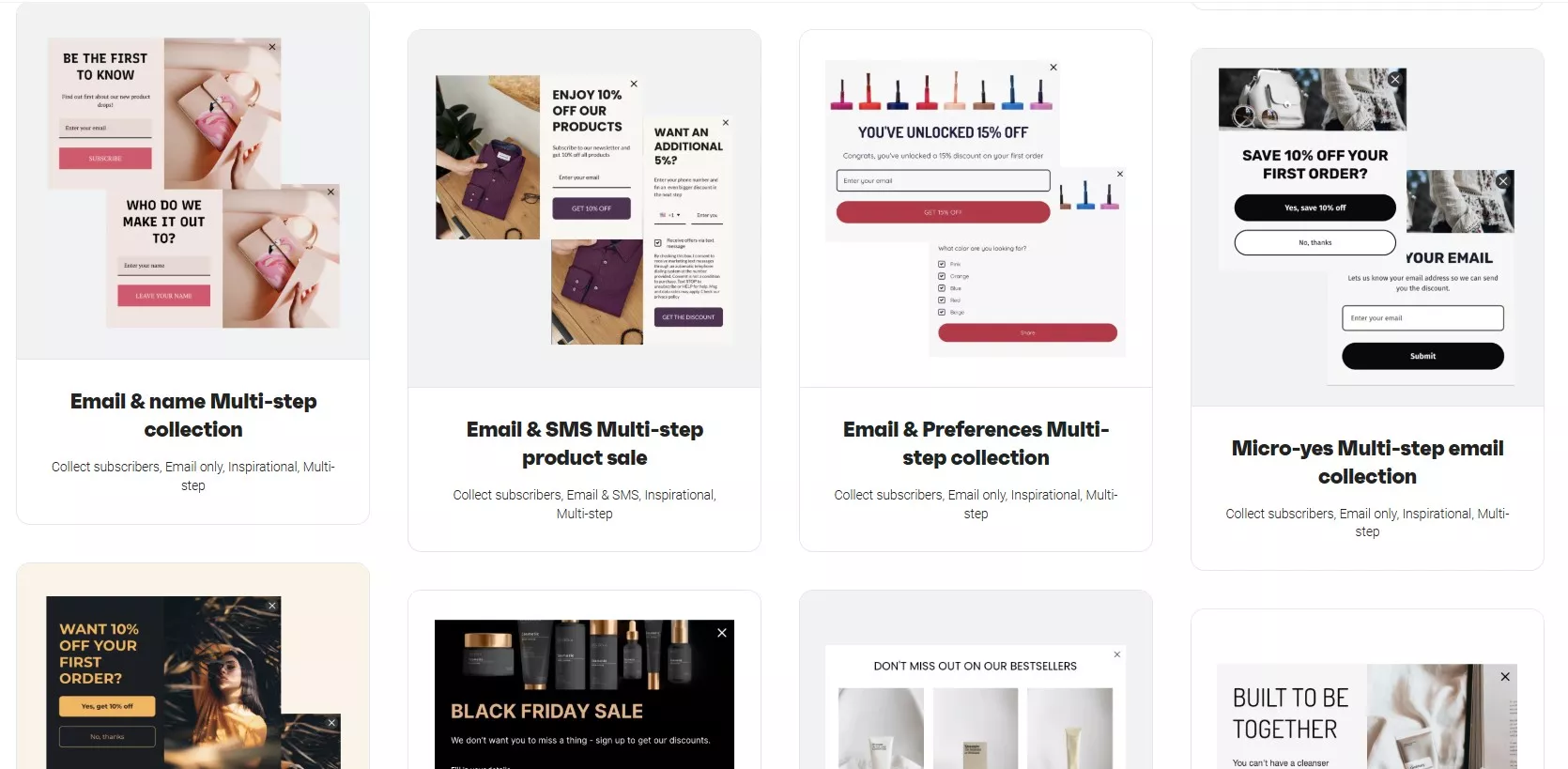 Omnisend templates