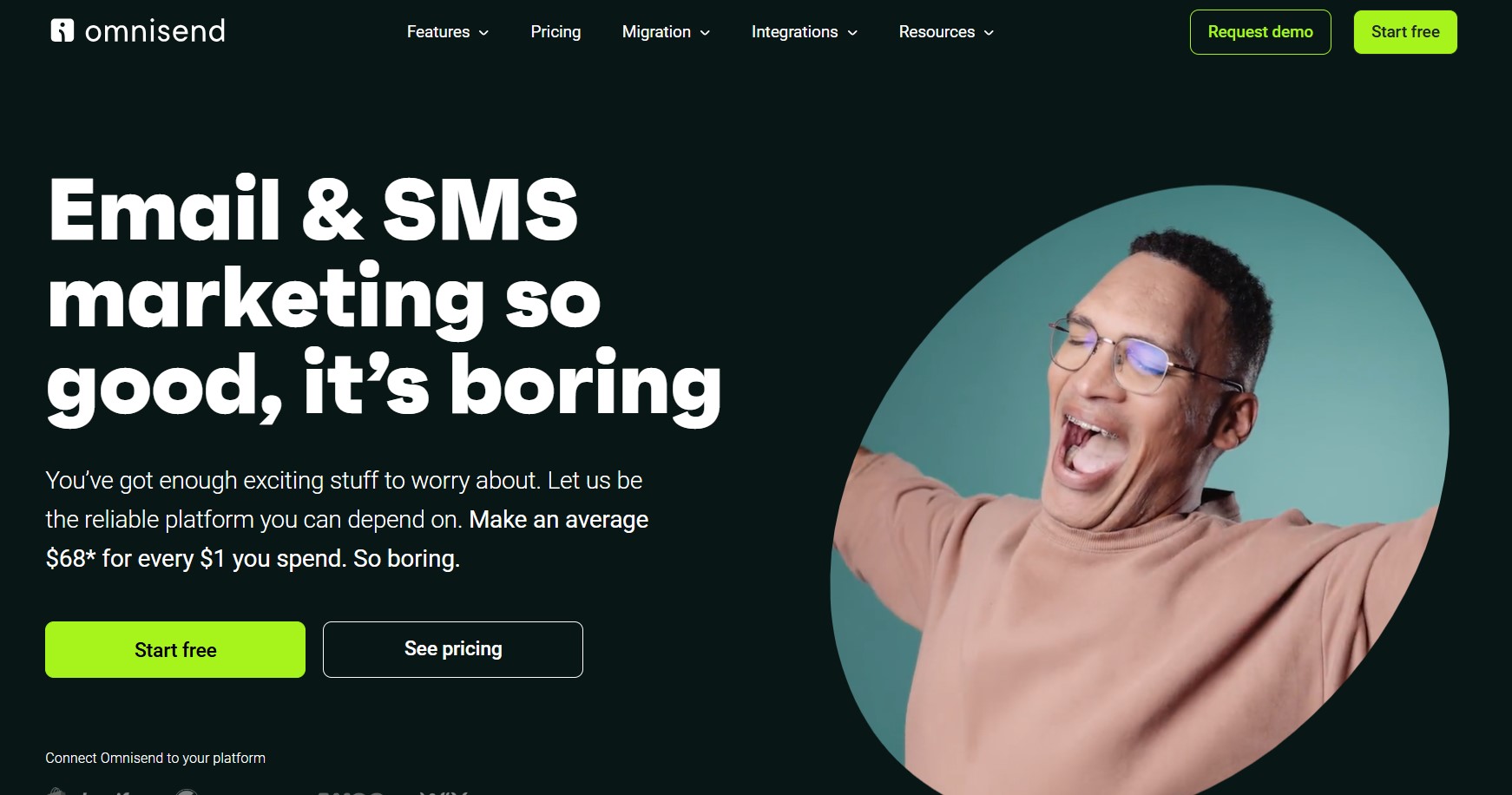 Omnisend homepage