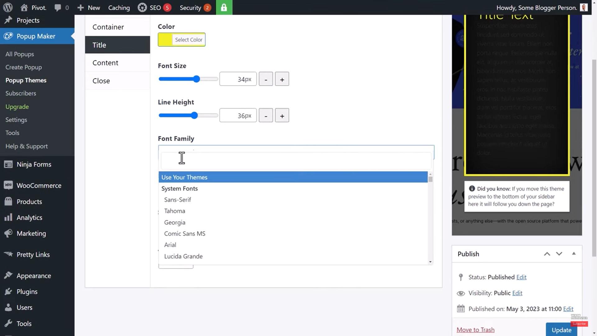 Customizing design
