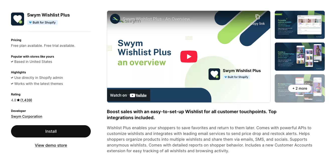 Wishlist Plus