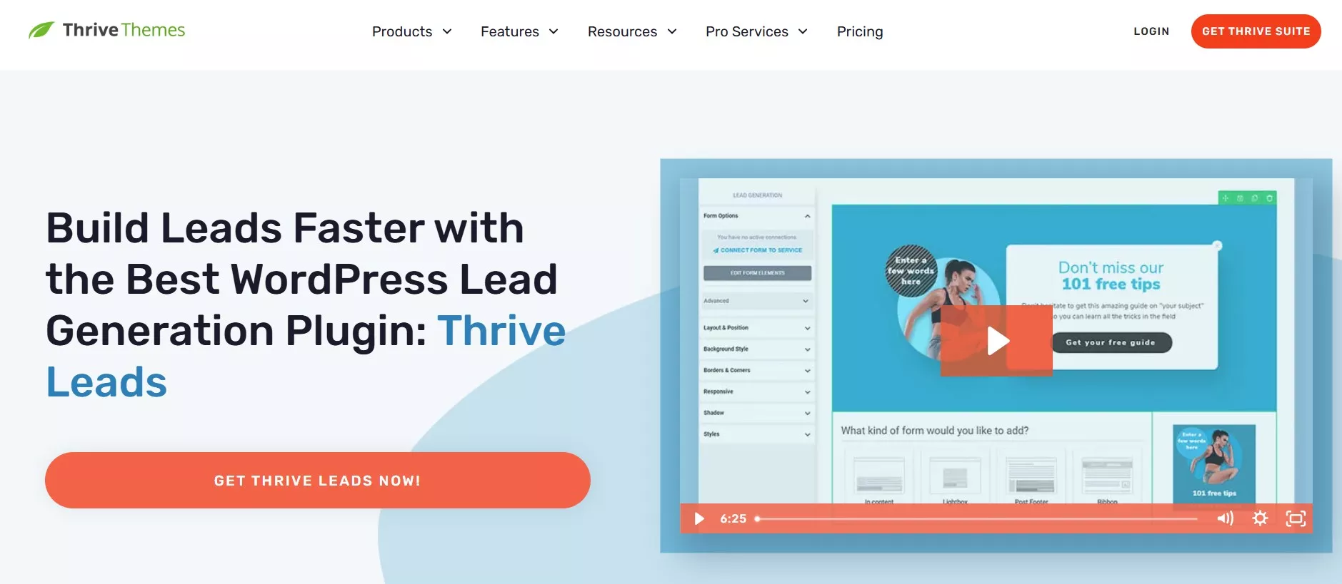 WordPress popup plugins: Thrive Themes