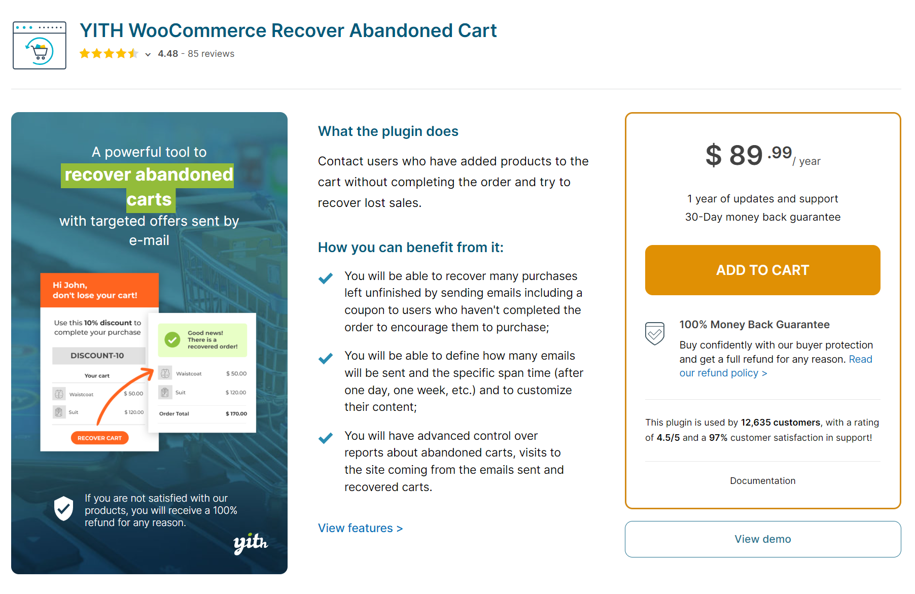 YITH WooCommerce Recover Abandoned Cart