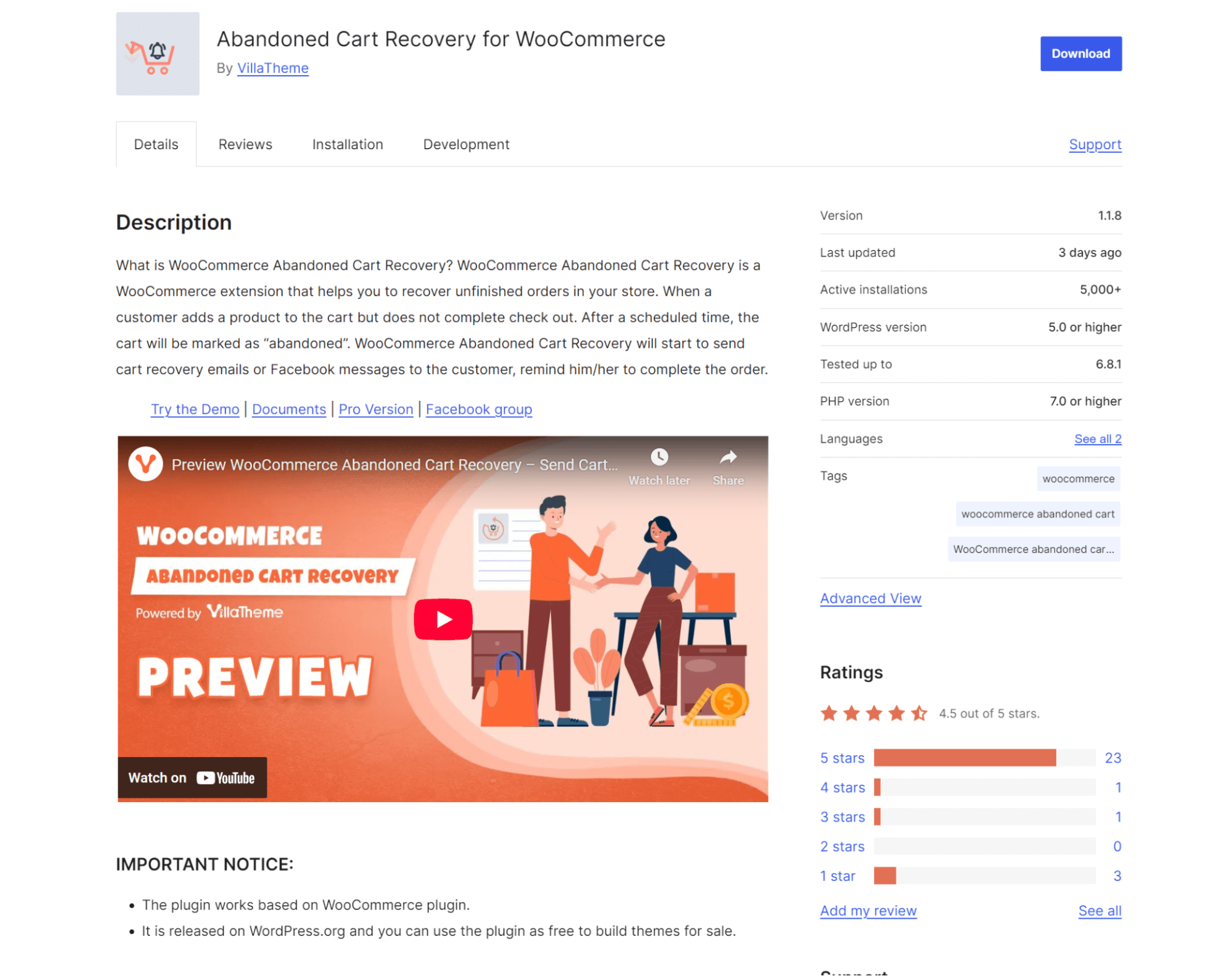 Abandoned Cart Recovery for WooCommerce