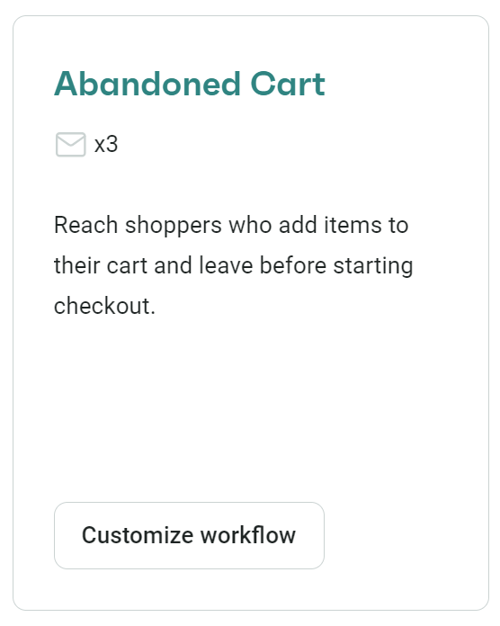 Abandoned cart