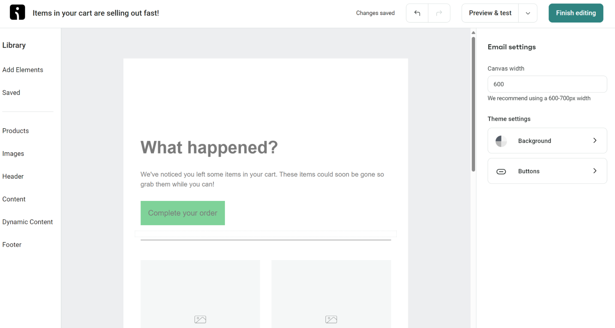 Customizing template