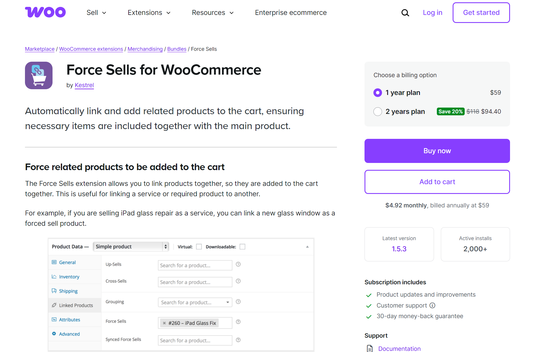 Force Sells for WooCommerce
