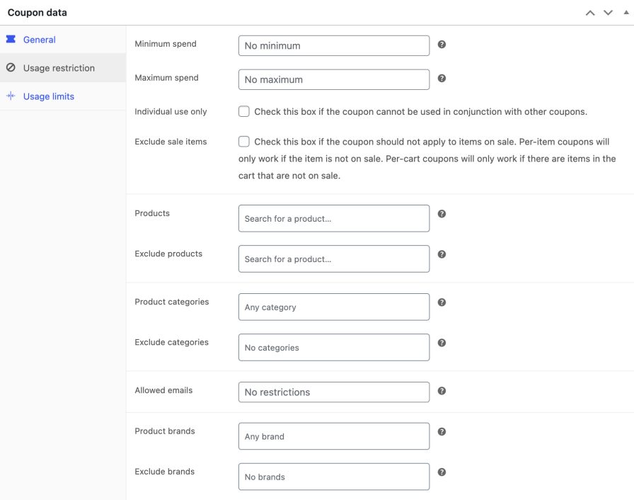 Usage restrictions