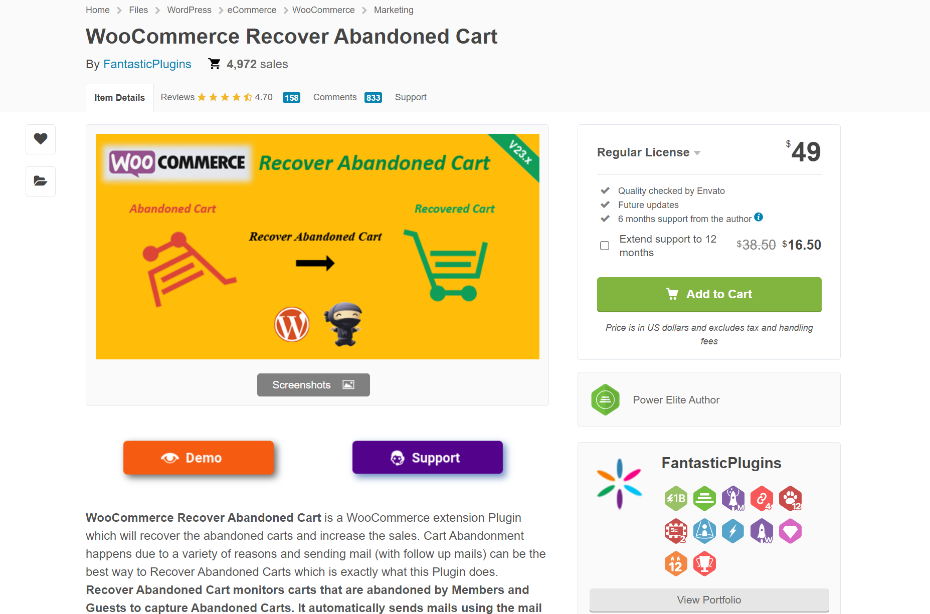 WooCommerce Recover Abandoned Cart