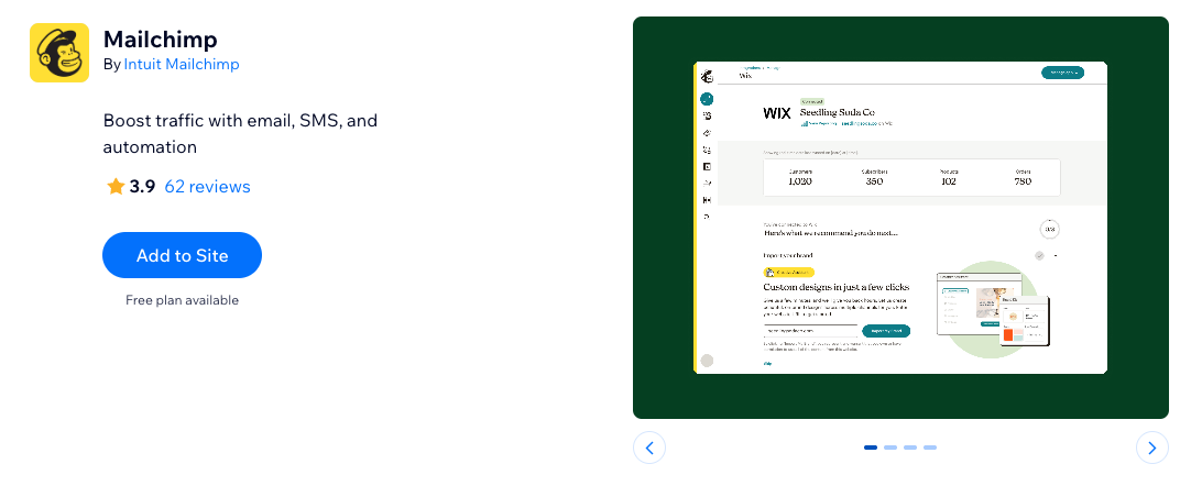 Mailchimp Wix integration