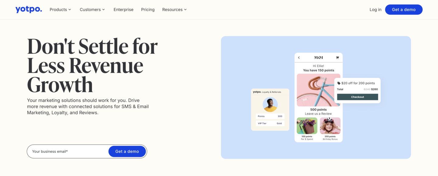 Yotpo dashboard
