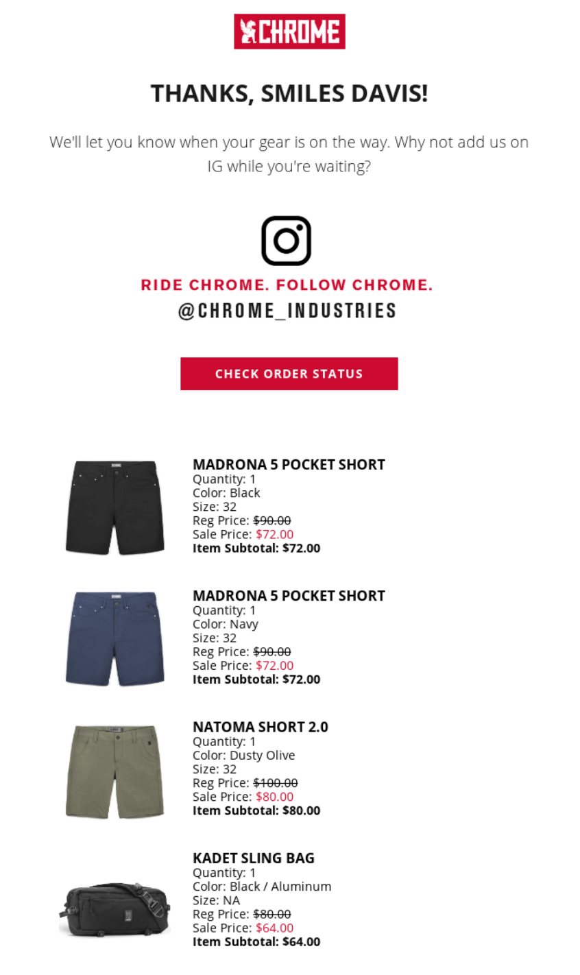 Chrome Industries email