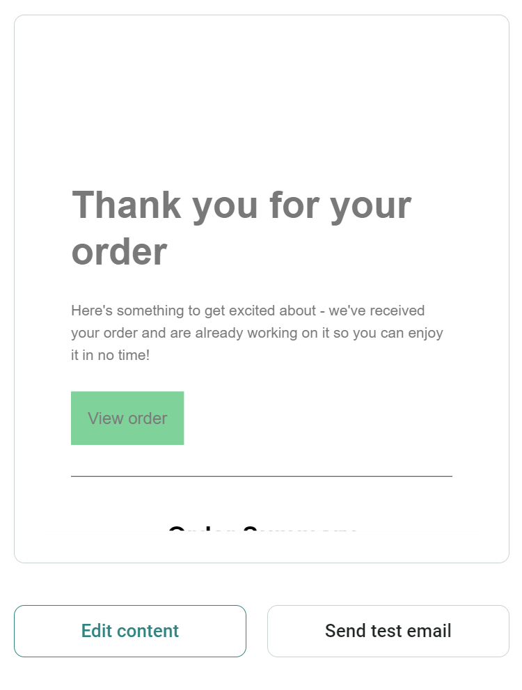 Customizing confirmation email in Omnisend