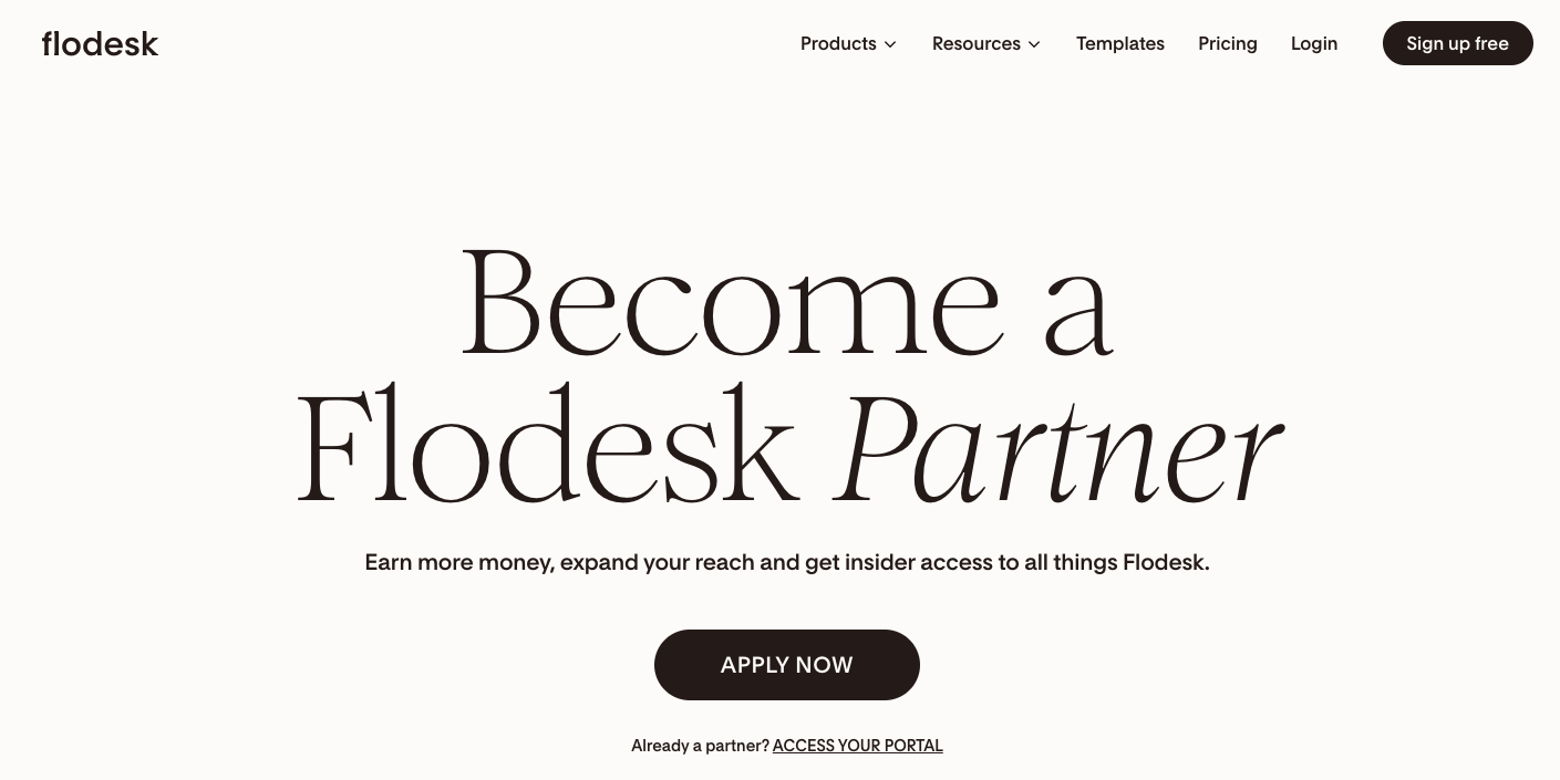 Flodesk affiliate program