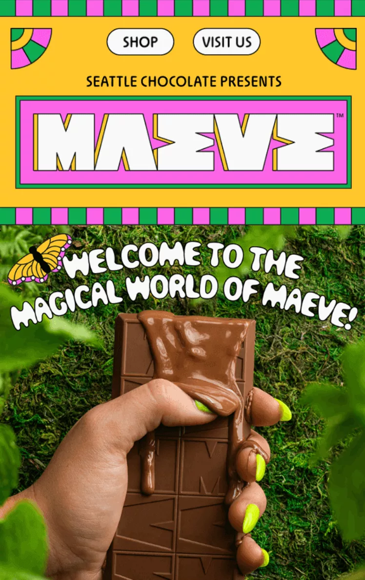 Maeve Chocolate’s welcome email