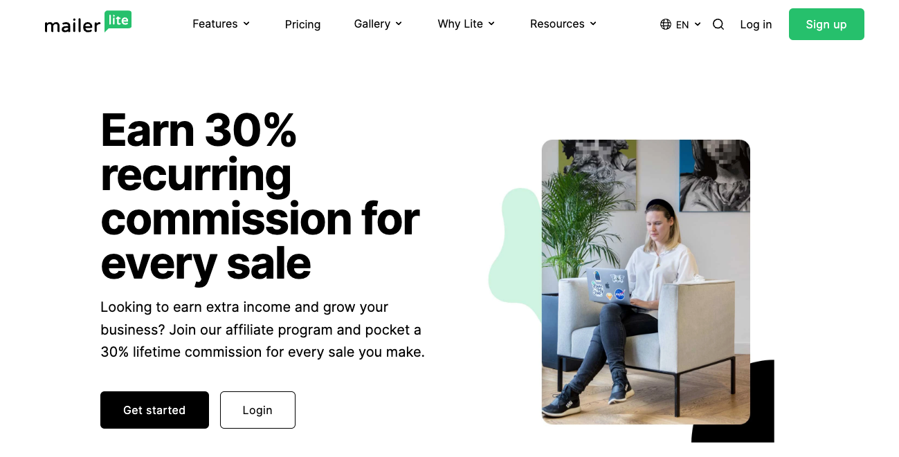 Mailerlite affiliate program