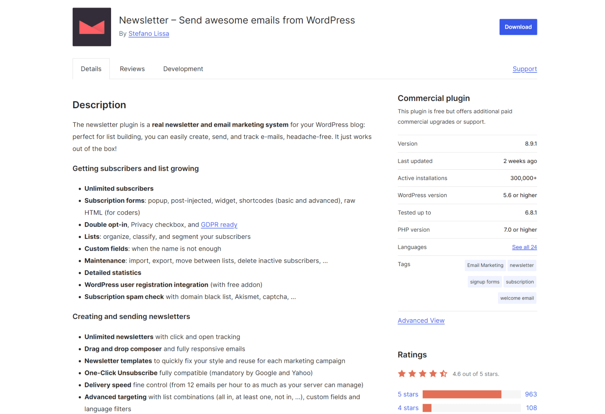 The Newsletter Plugin
