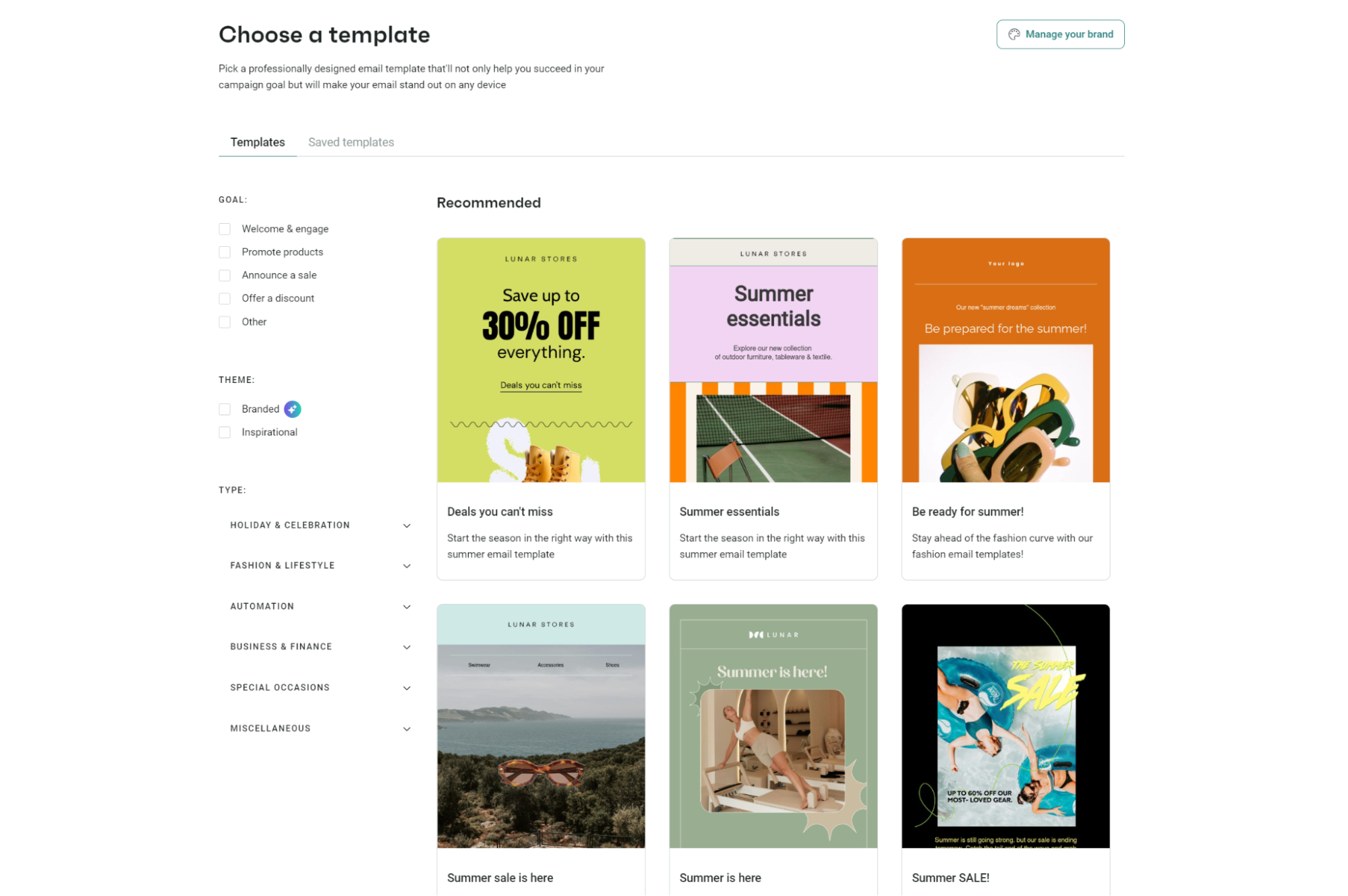 Omnisend email templates