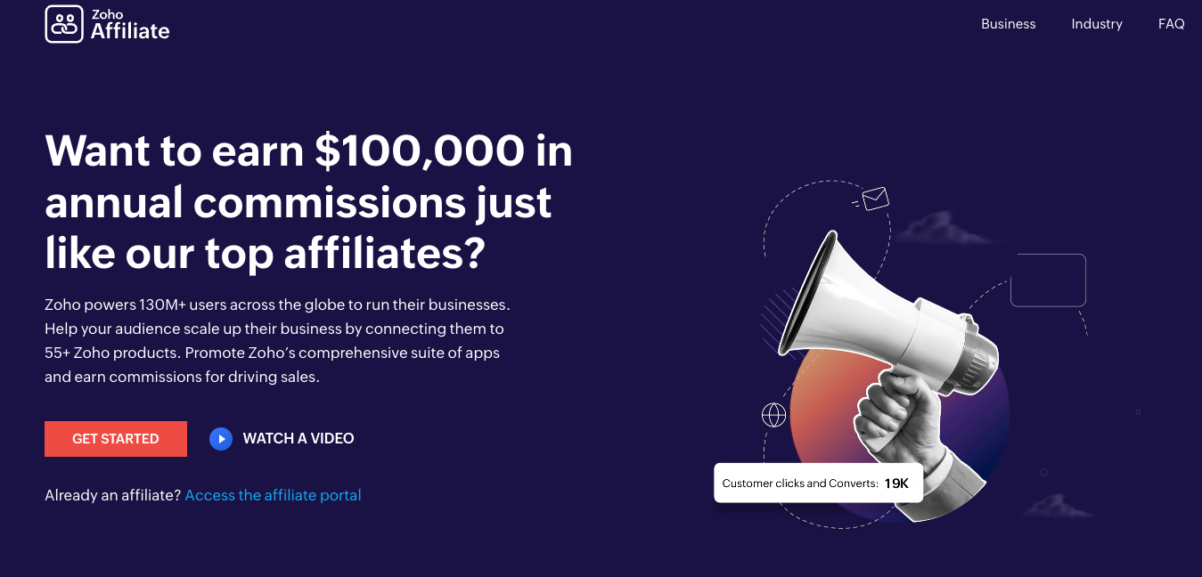 Zoho affiliate program
