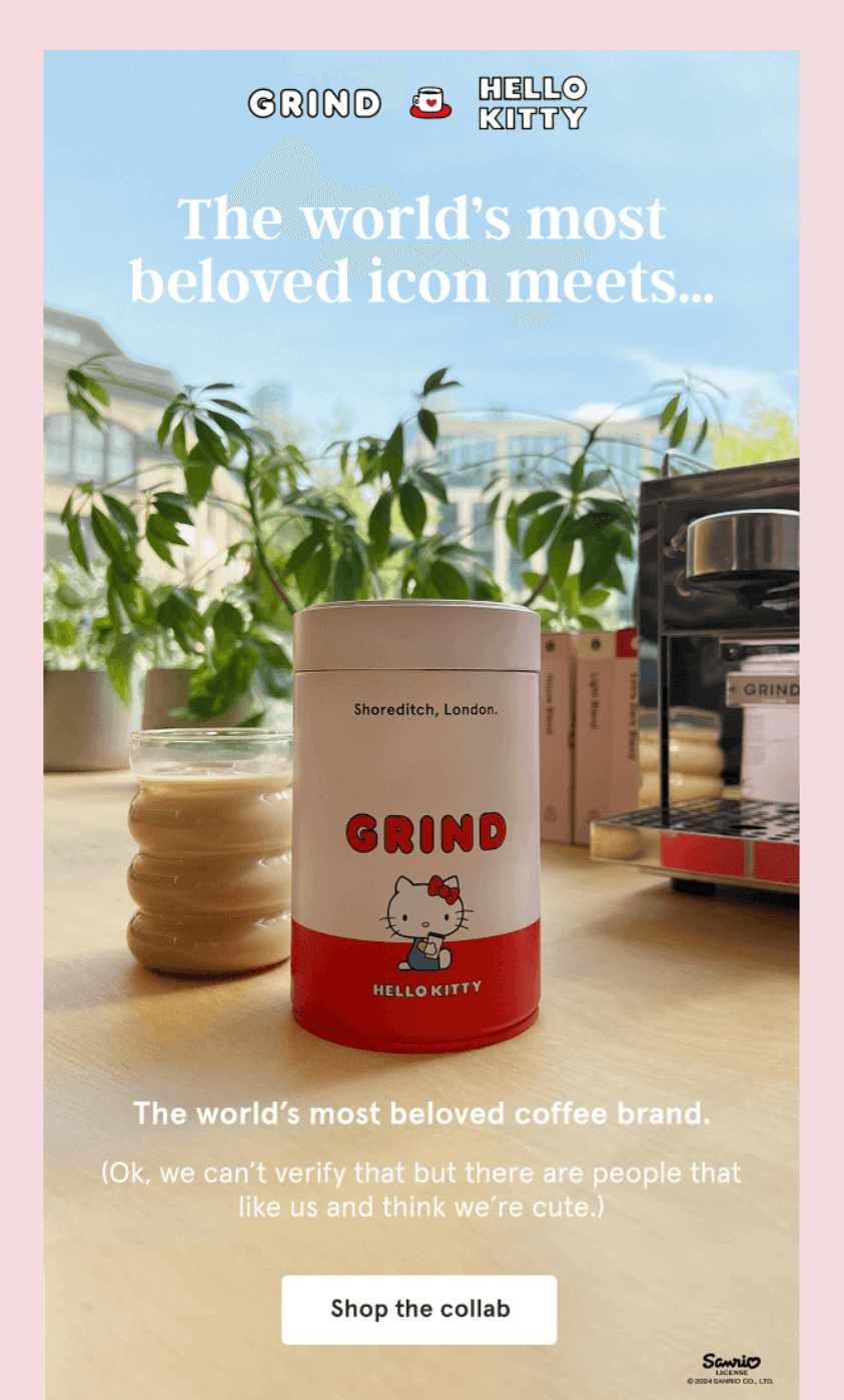 Grind and Hello Kitty email