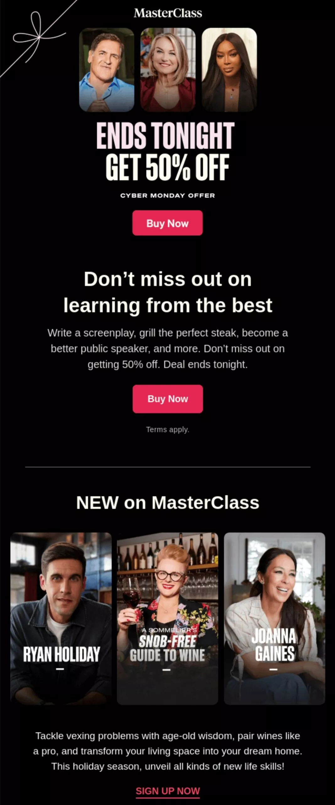 MasterClass email