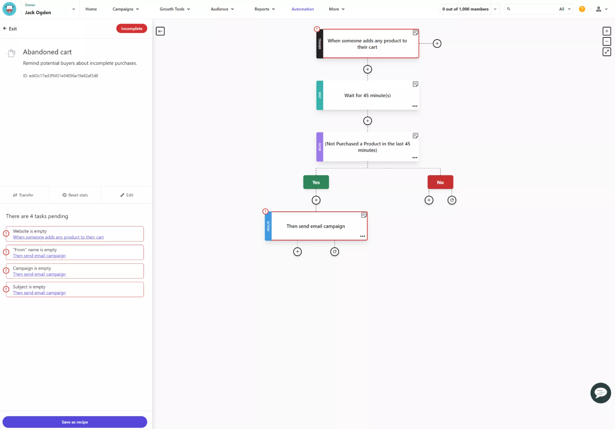 Automation editor