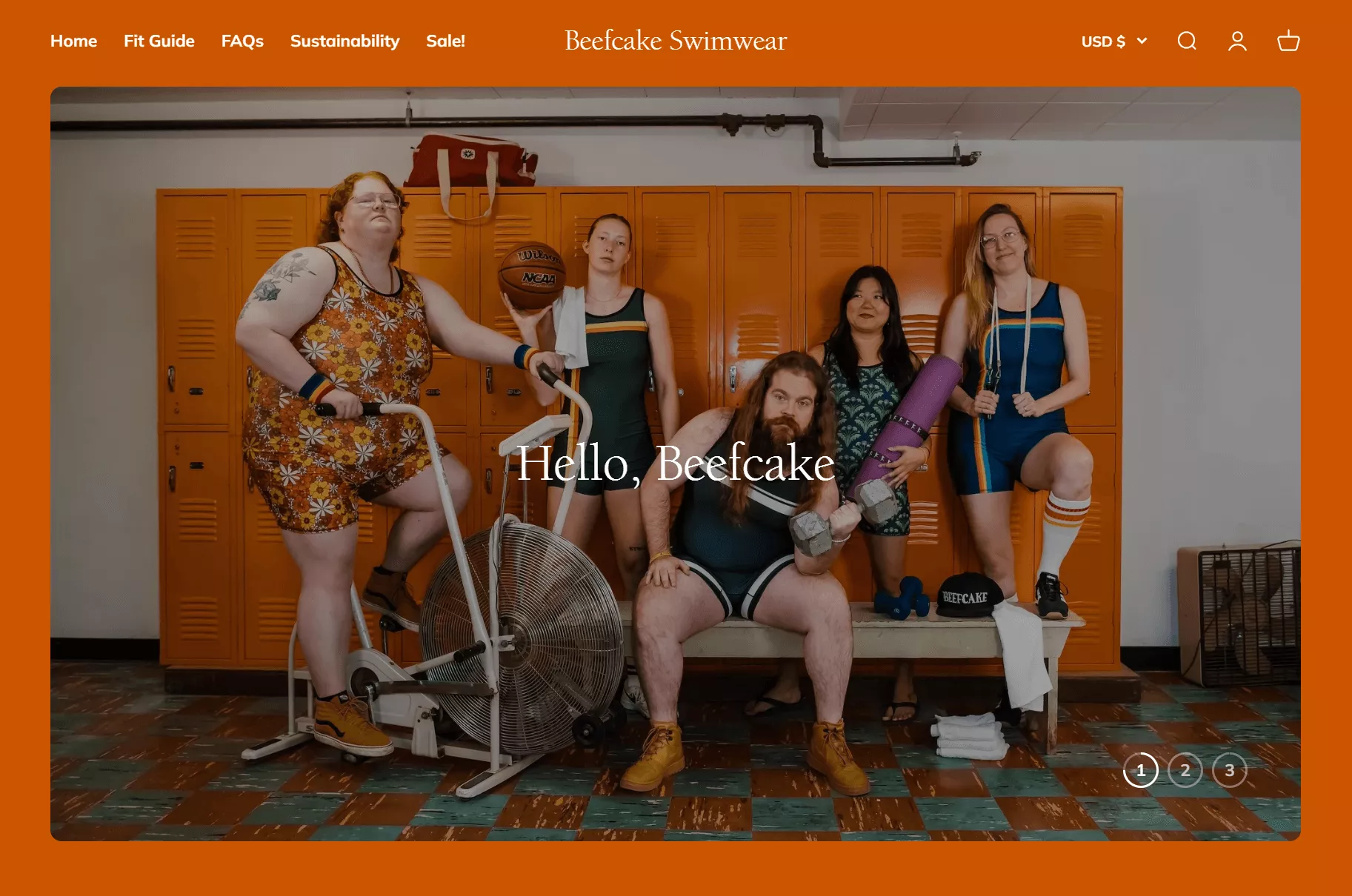 Beefcake Swimwear homepage