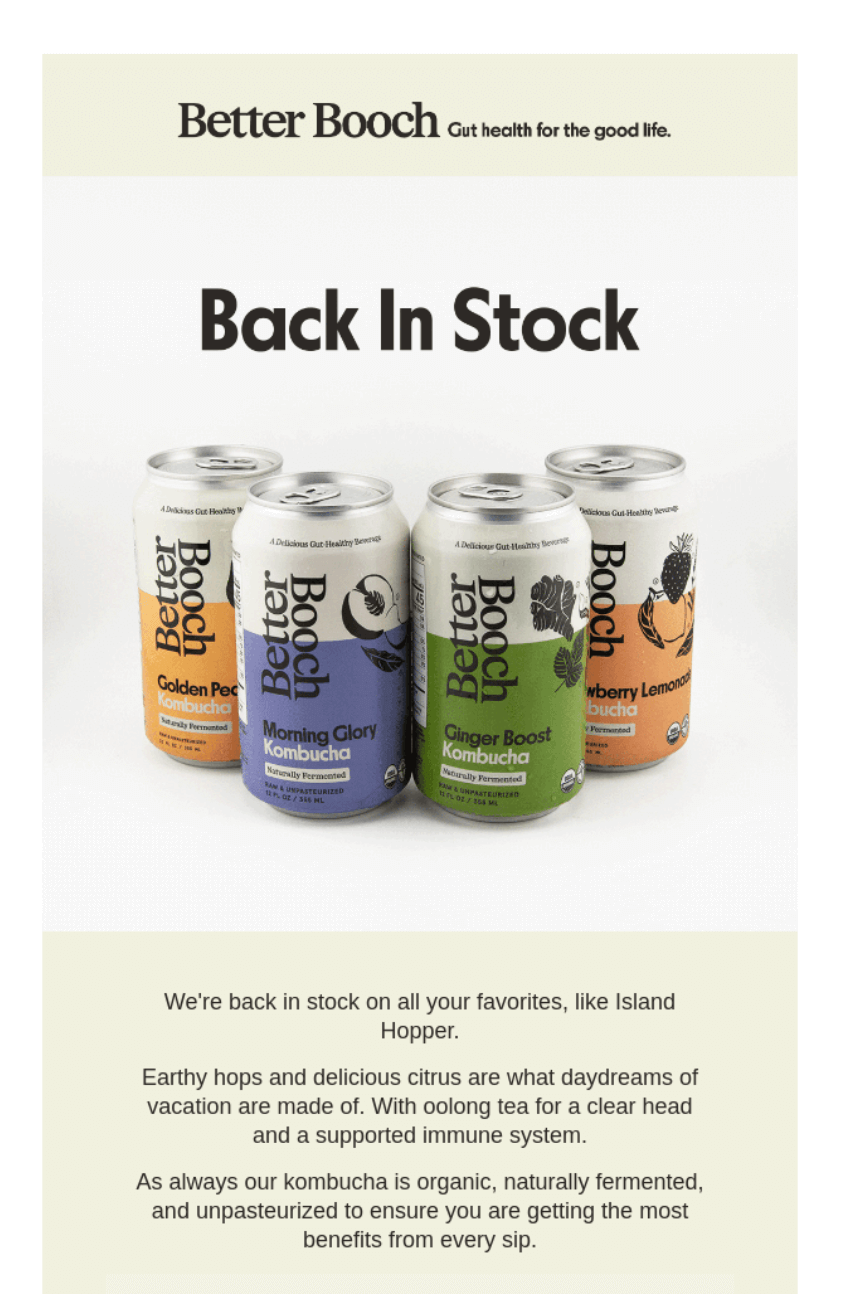 Better Booch email