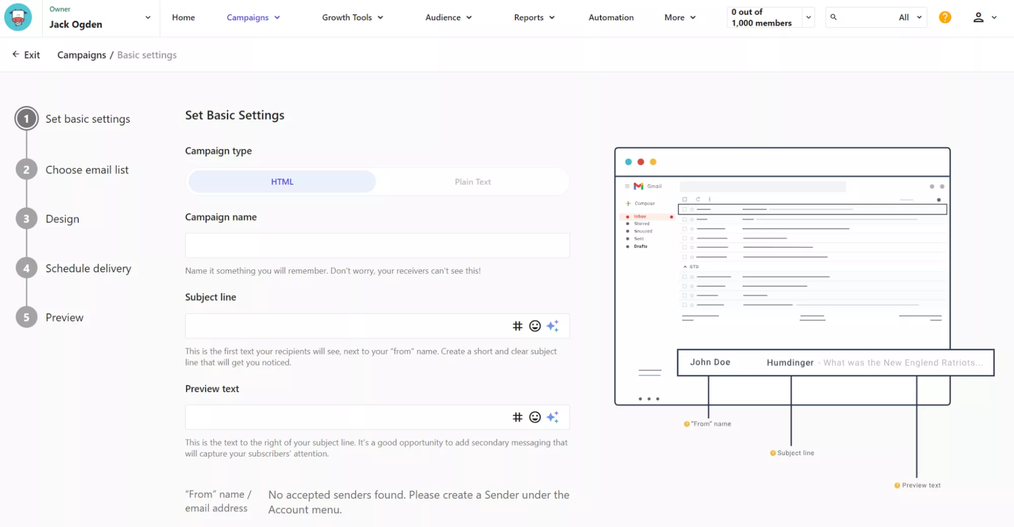 Campaign builder