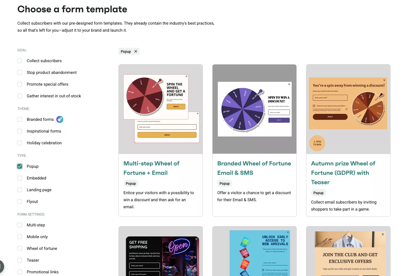 Form templates