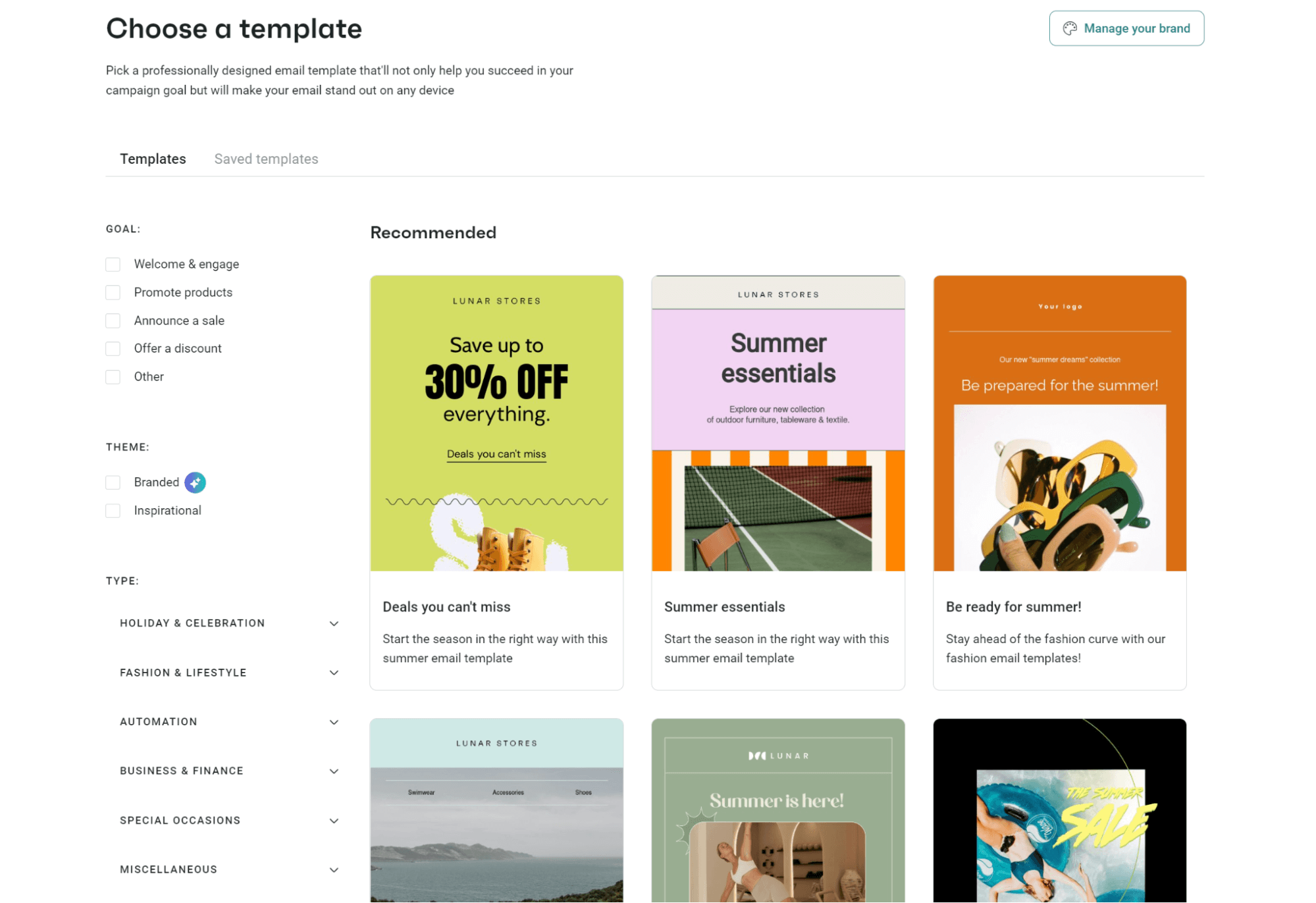 Omnisend templates