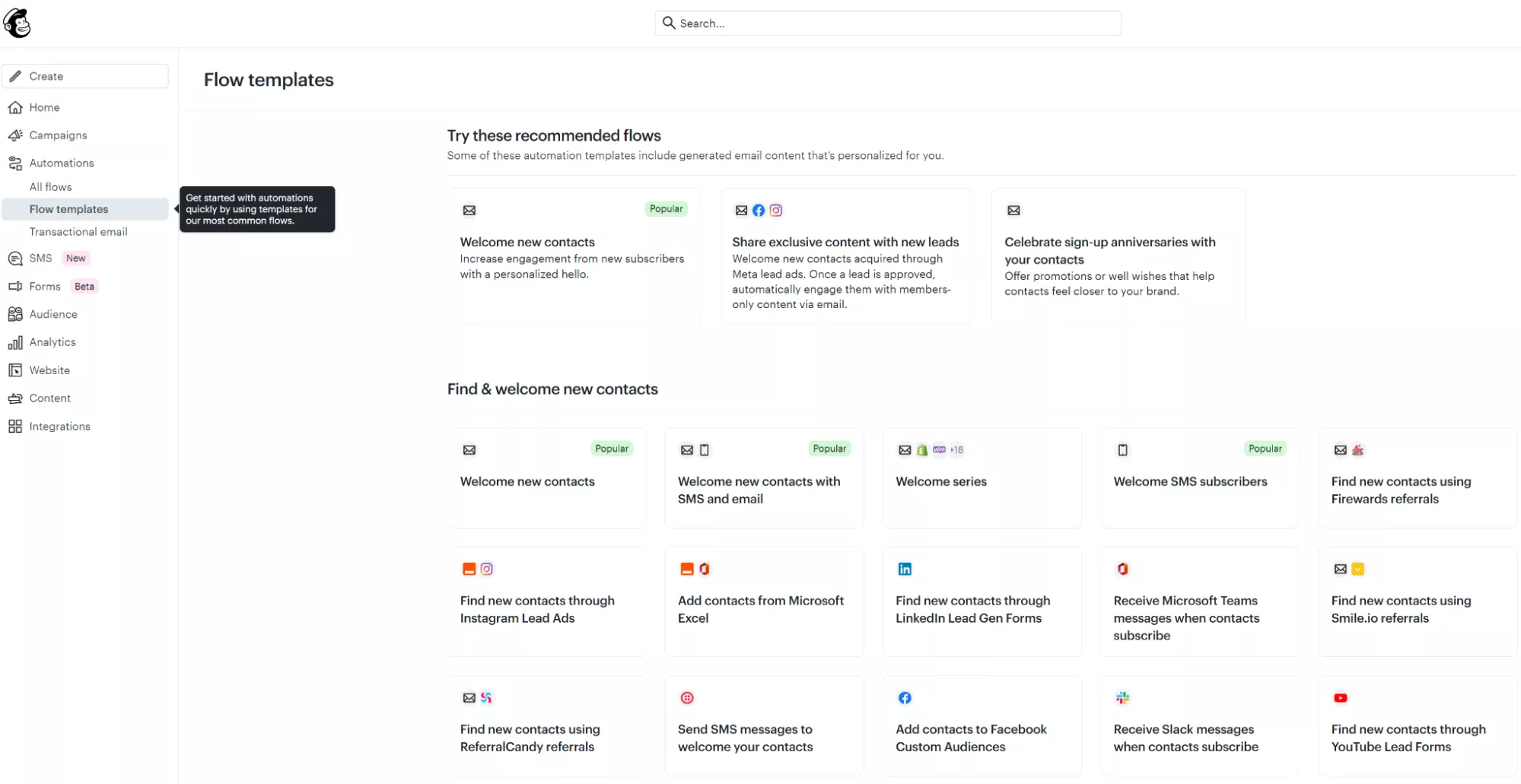 Flow templates
