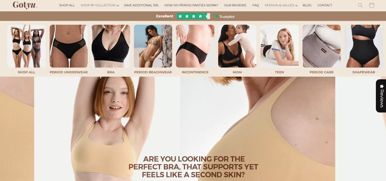 Gotyu Underwear homepage