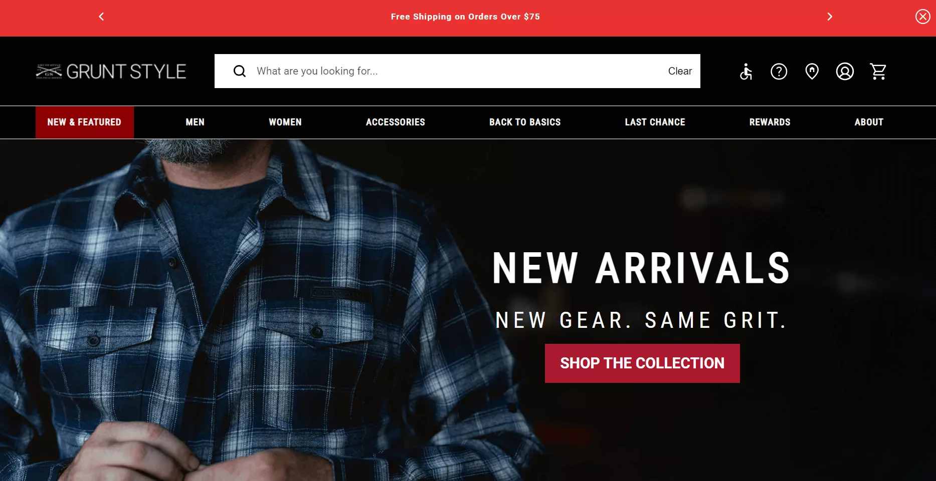Grunt Style homepage