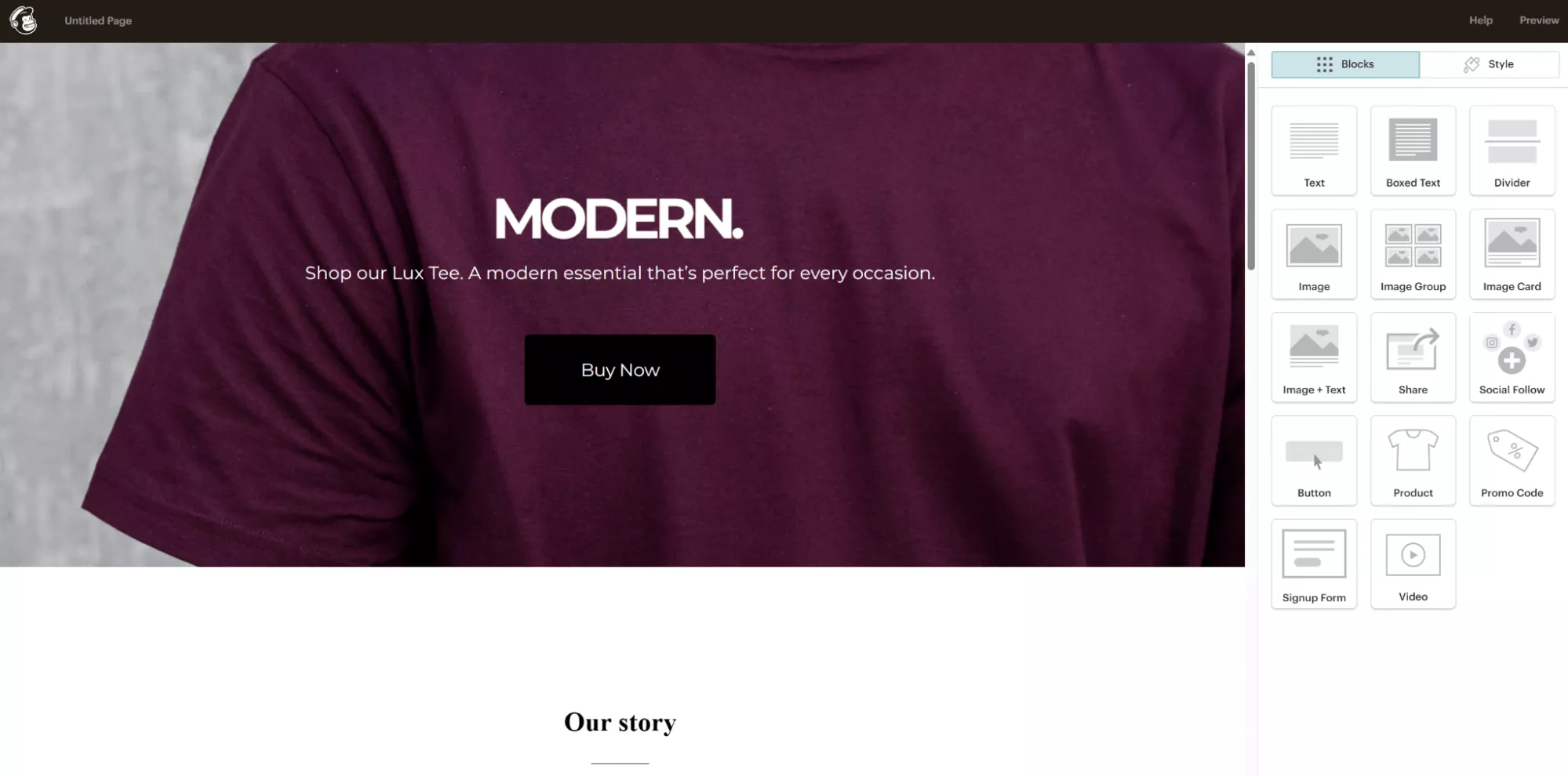 Website blocks