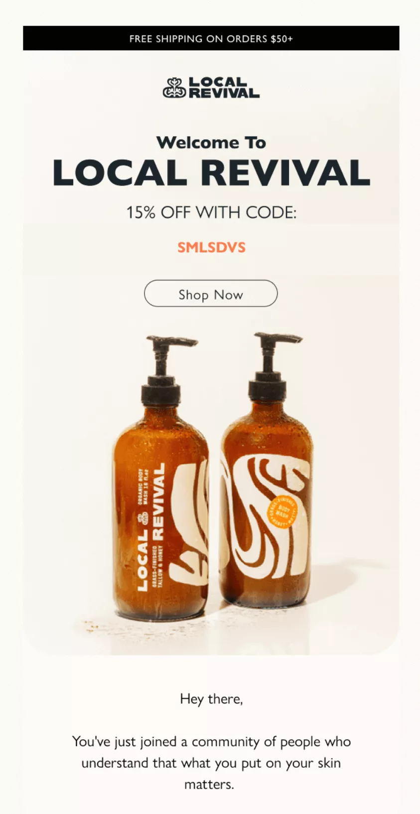Local Revival email