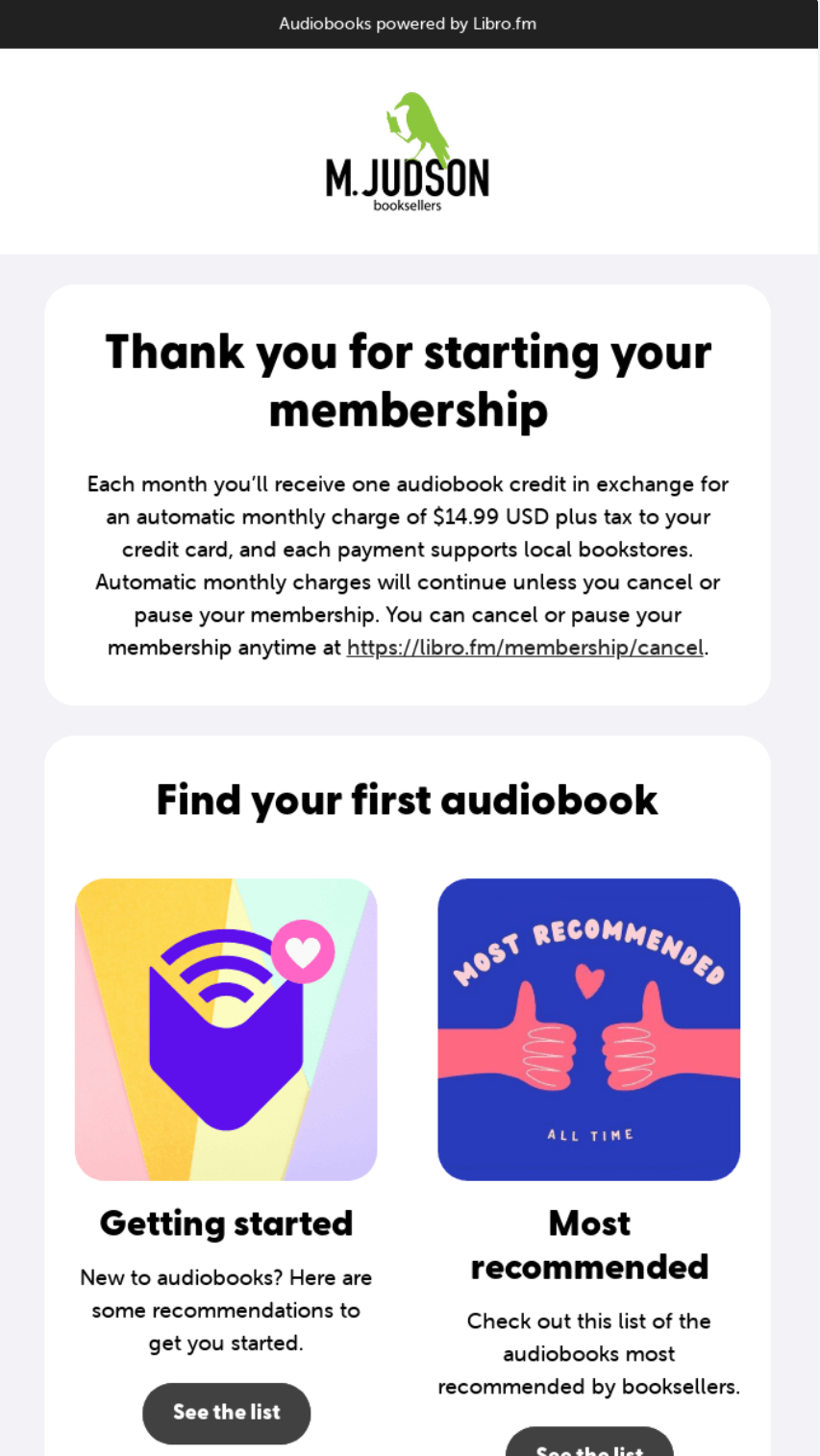 Libro.fm email