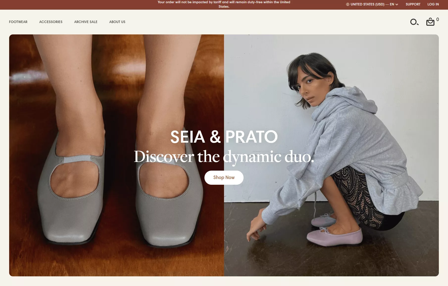 Maguire Shoes homepage
