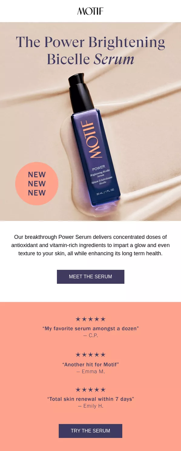 Motif Beauty email