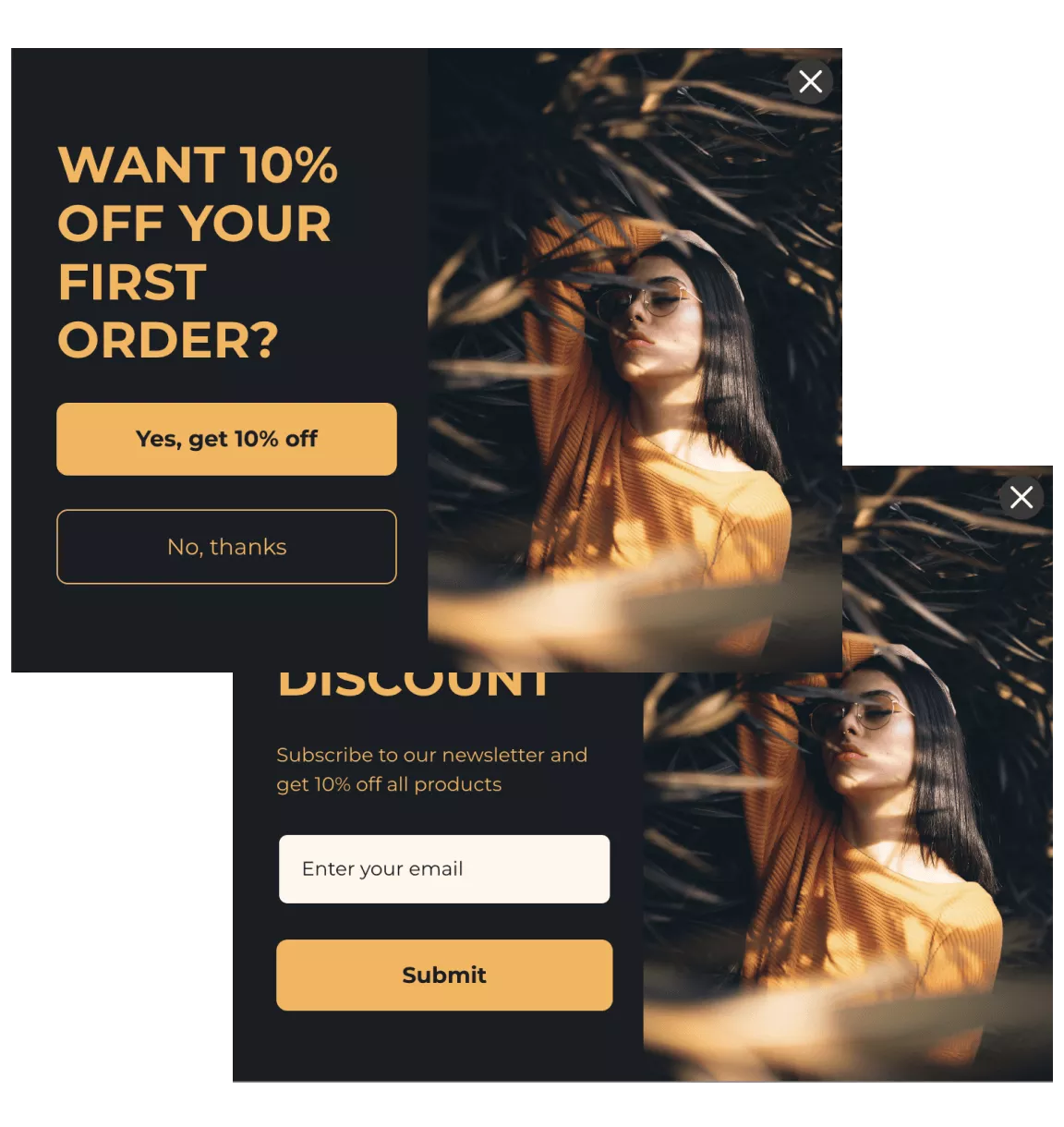 Multistep popup