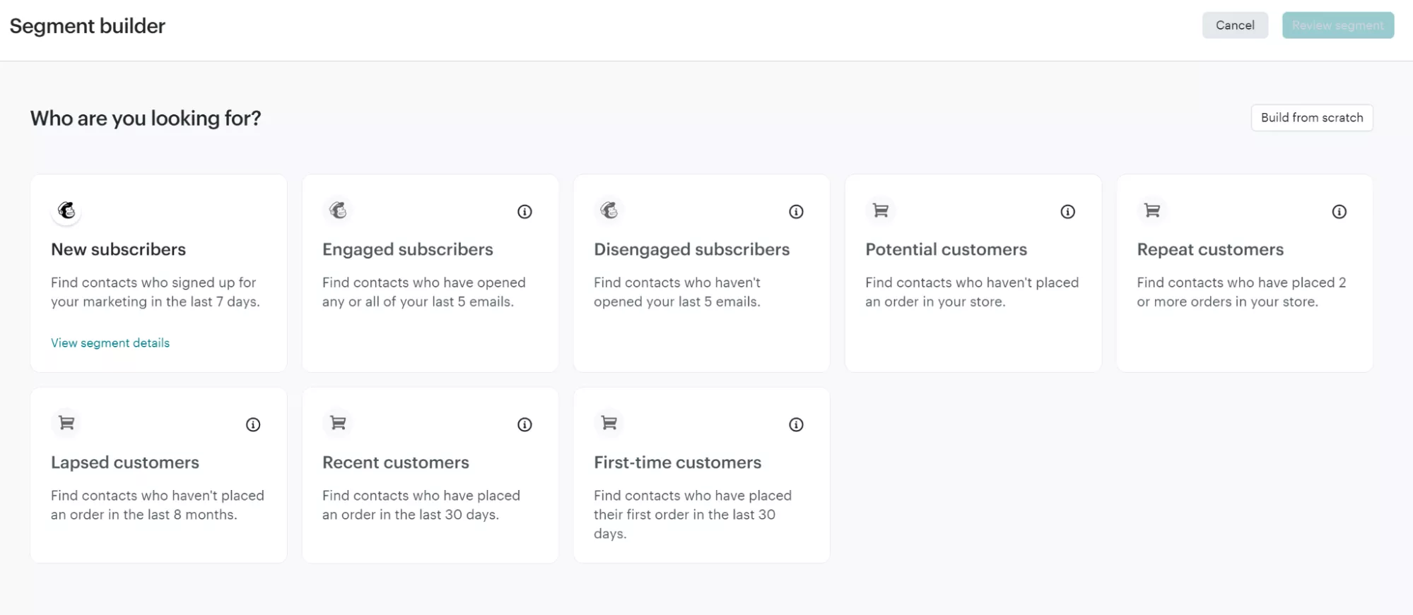 Segment builder